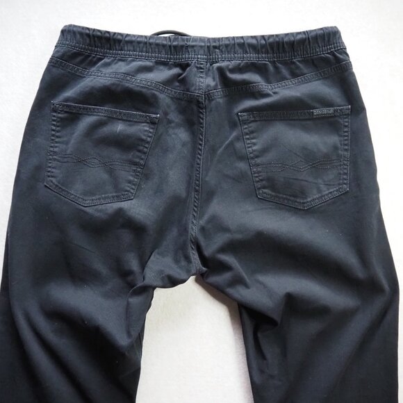 Levi's Denizen Men's Black Jogger Pants Size L / W36 L28 Elastic Drawstring - Picture 8 of 10